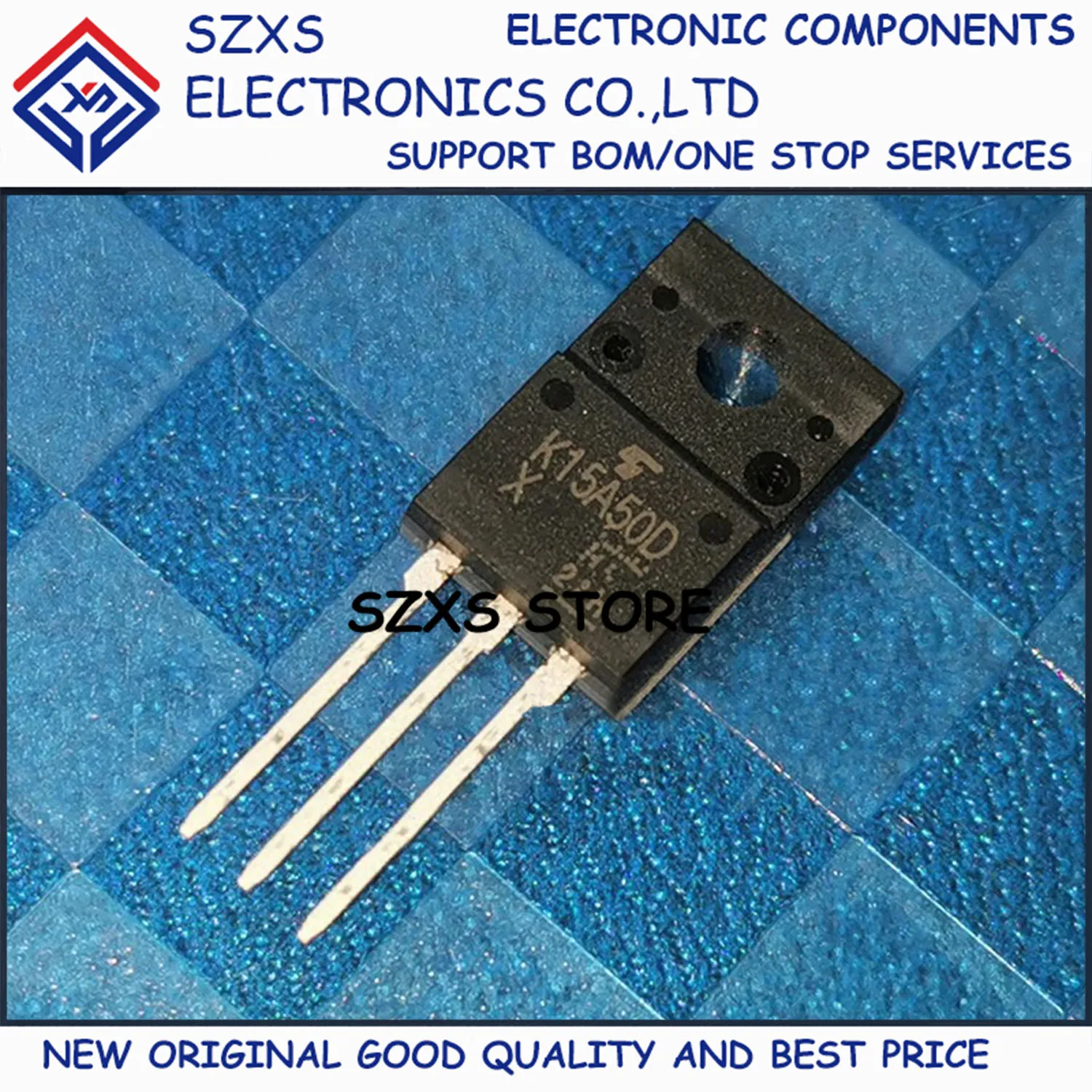 

New Original 10Pcs K15A50D TK15A50D TO-220F 500V 15A MOSFET Field Effect Transistor In Stock Electronic Components Good Quality