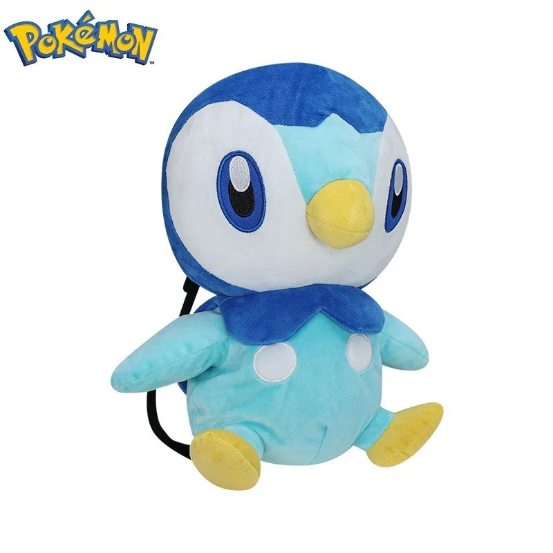 

2024 Large Animal Backpack Pokemon Piplup Stuffed Plush Toys For Child Girl Boy Birthday Gift