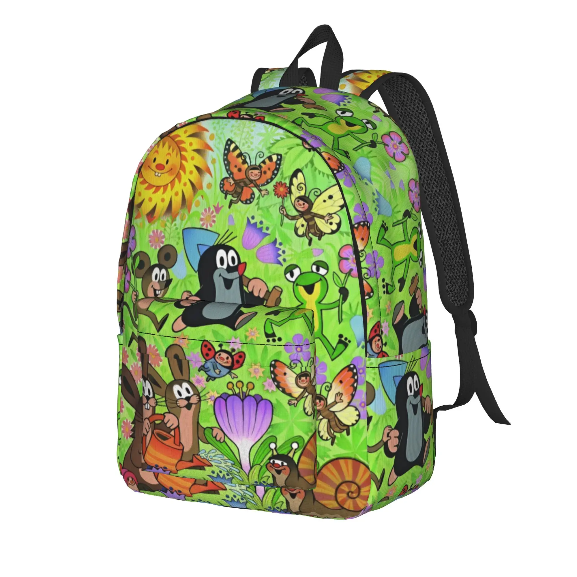 The Little Mole   Backpack  Funny Backpacks Male Travel Soft School Bags Custom Rucksack