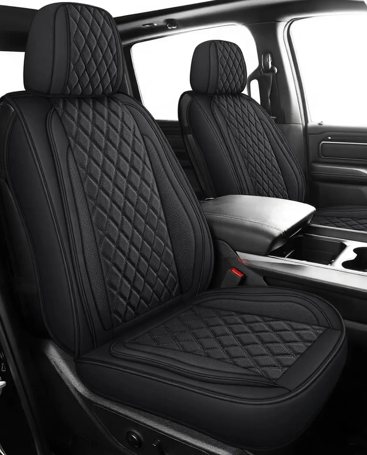 

Водонепроницаемые чехлы на передние сиденья для пикапов Chevy Silverado и GMC Sierra 2007-2025 годов выпуска, черные, комплект из 2 штук