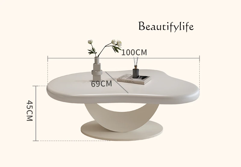 

Designer creative special-shaped new tea table minimalist modern simple living room household small apartment