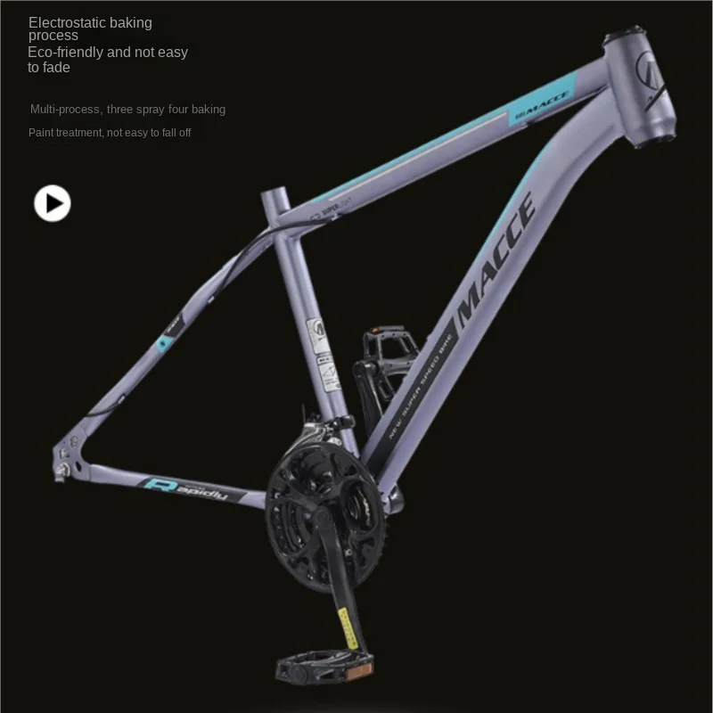 FJ-Bicicleta de Montaña con freno de disco doble de acero rico en carbono, bicicleta de montaña para adultos, bicicleta de carretera con absorción de impacto para estudiantes de velocidad Variable