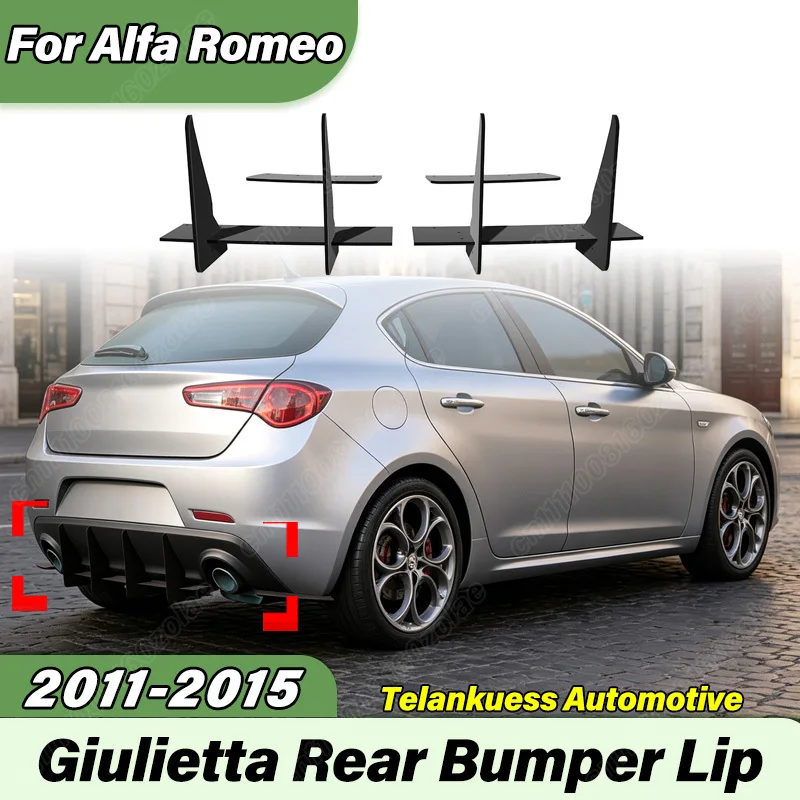 Pour Alfa Romeo Giulietta 2011 2012 2013 2014 2015 Automobile Diffuseur De Pare-chocs Arrière Sport Racing Arrière Kit De Modification Du Corps Valance Edge Du Rasoir