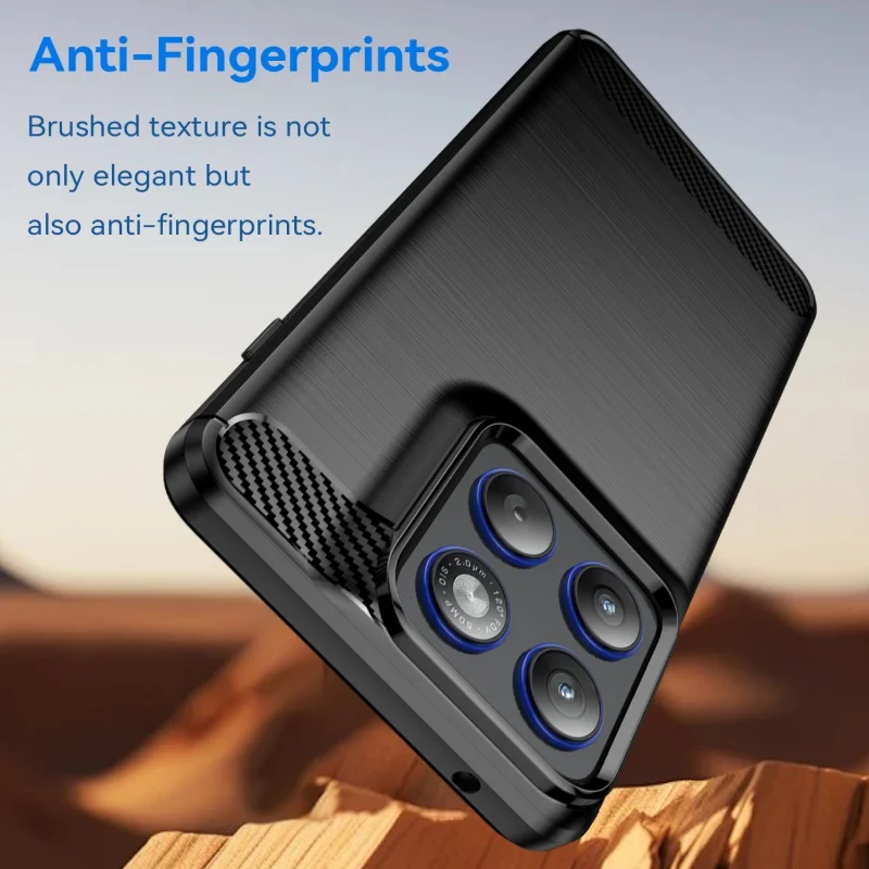 غطاء حماية لهاتف Moto Edge 70 لهاتف Moto X70 Air Capas مدرع مقاوم للصدمات ومصد خلفي ناعم من ألياف الكربون Fundas Motorola Moto Edge 70 #1