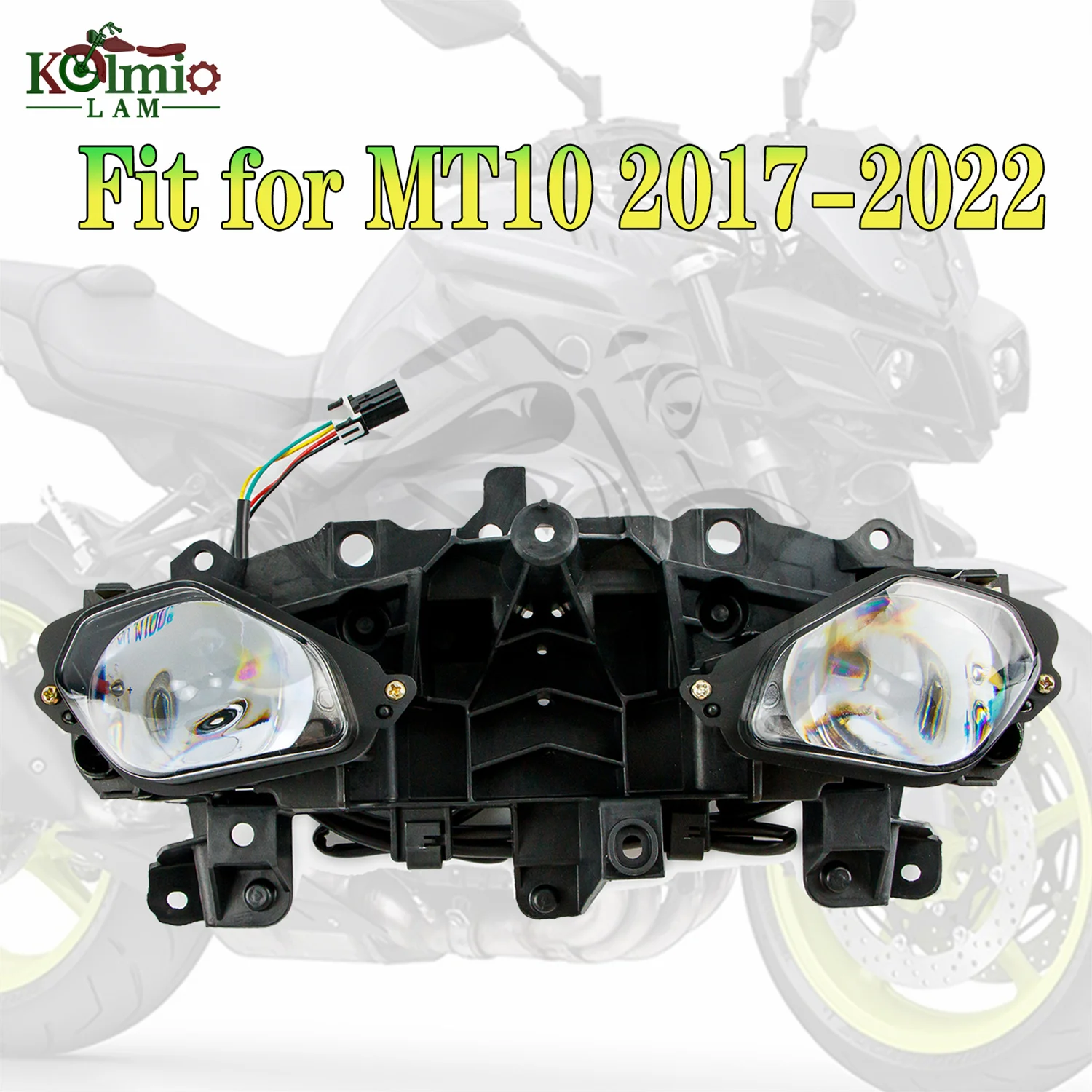 Fit for YAMAHA 2017 - 2021 MT10 MT-10 Motorcycle Accessories Headlight Front Headlamp Assembly MT 10 2018 2019 2020 Head Light