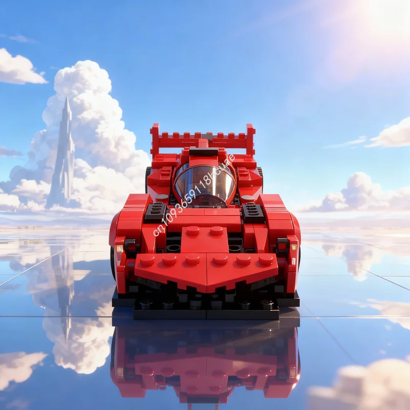 

258 деталей MOC City Champions: Конструктор «Ламборгини» (альтернативная модель), развивающая игрушка, креативный подарок на Рождество для детей