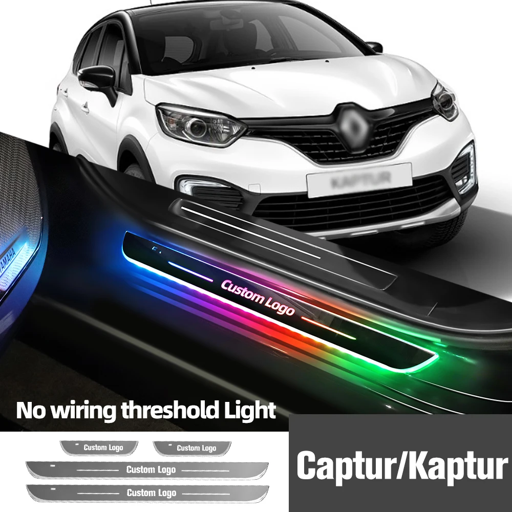 

Для Renault Captur Kaptur 2013-2023 2019 2021, автомобильная фотография, индивидуальный логотип, фотография, порог, аксессуары