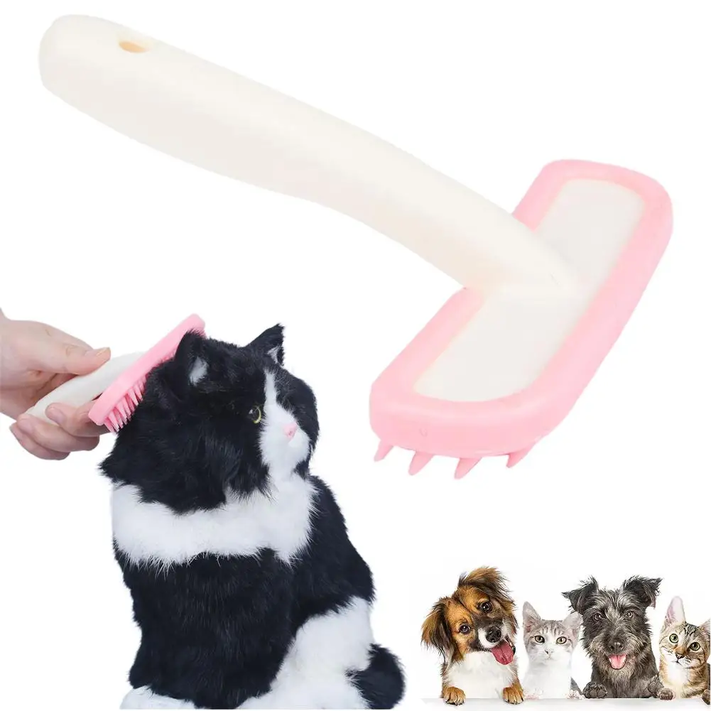 

1PC Silicone Small Pet Rabbit Comb Grooming Trimmer Fur Brush For Guinea Pig Chinchilla Cleaning Grooming Tool Accessoires A4D1