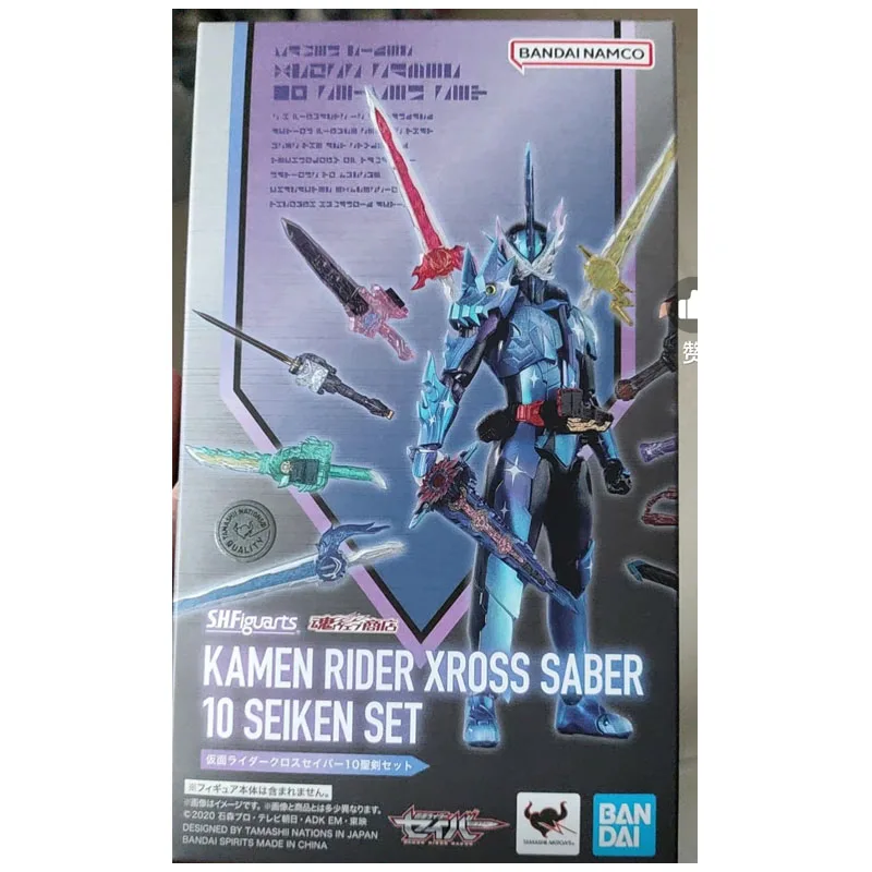 Bandai original kamen rider xross sorriso kamen rider xrox sabre10 seichen conjunto shf forma final anime figuras de ação brinquedoscrianças presentes