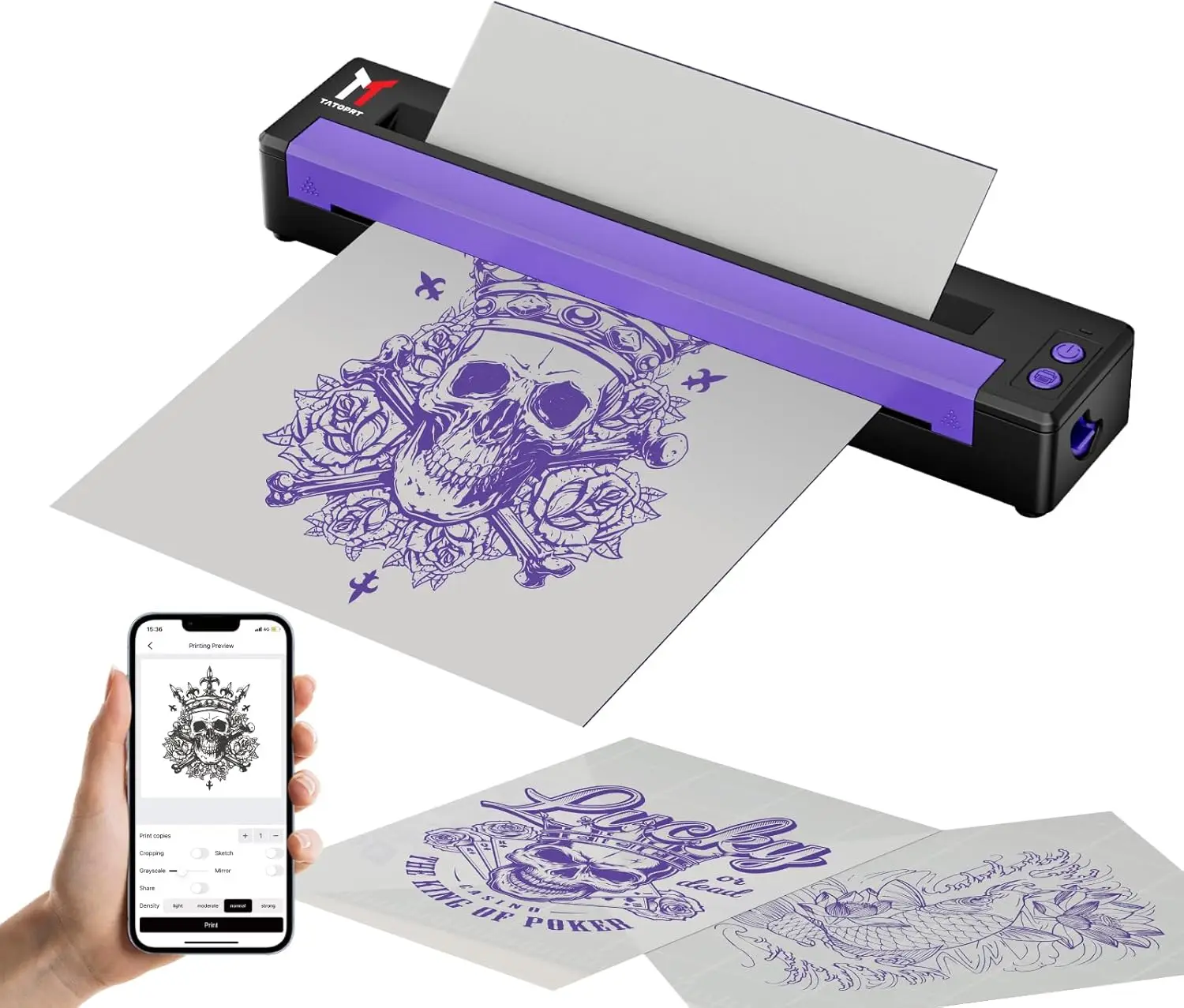 

Оригинальный термопринтер для тату Yaba: аппарат для копирования татуировок и трафаретов