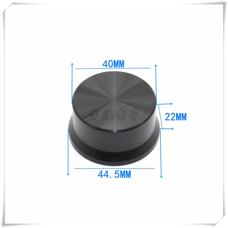 1PCS 44.5*22MM Amplifier Volume Adjustment Knob Potentiometer Knob Cap 6MM Flower Shaft Black Silver Gold