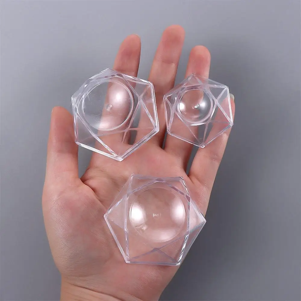 Desktop Ornament Volley Ball Glass Transparent Quartz Crystal Ball Base Sphere Holder Display Stand Pedestal