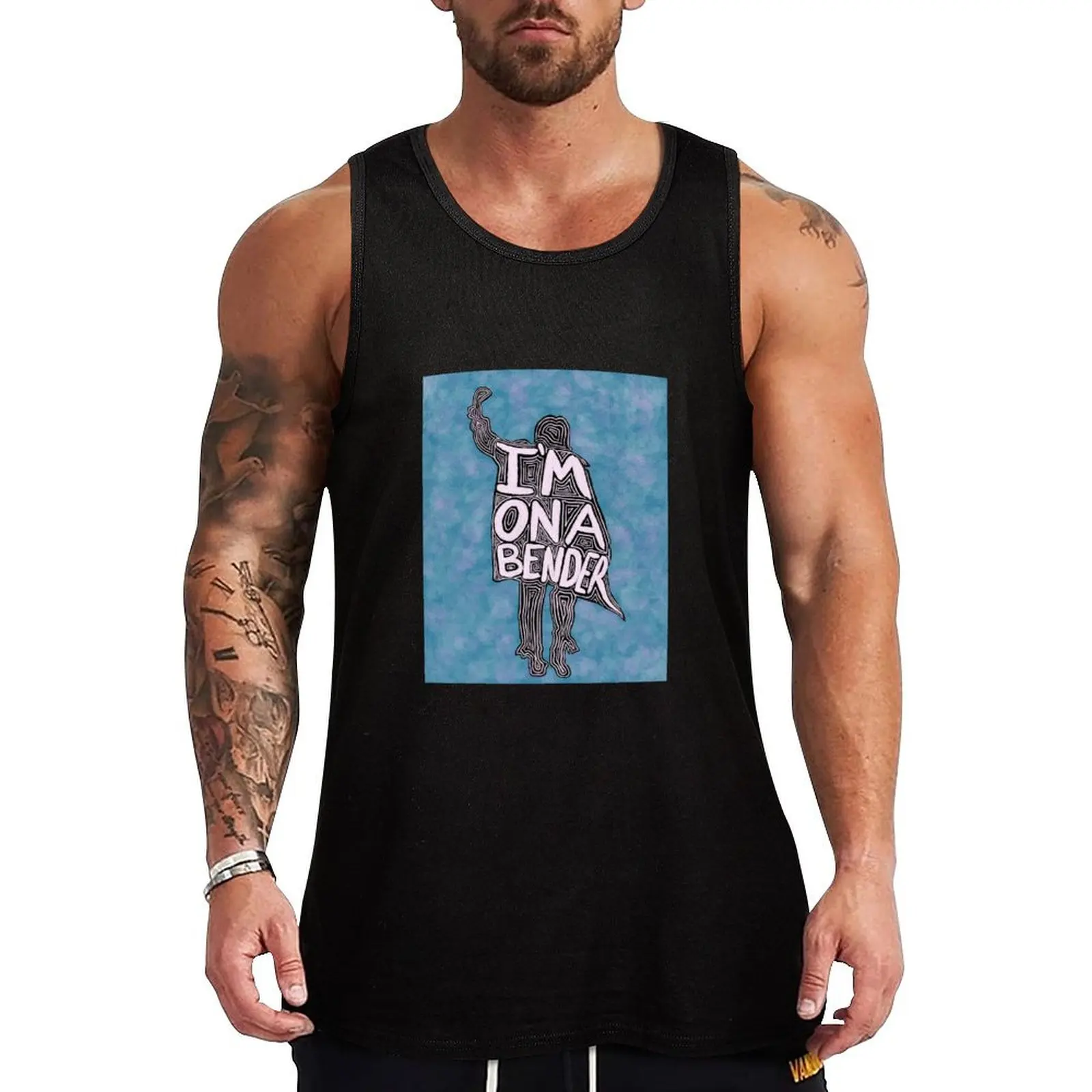 

“I’m On A Bender” t-shirt: Breakfast Club John Bender Tank Top male top T-shirt for fitness