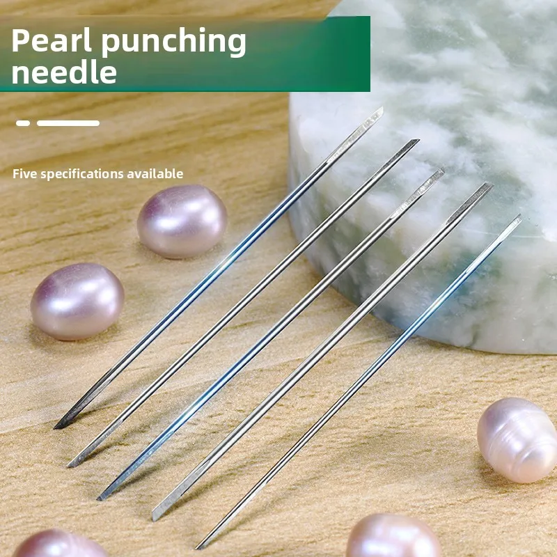 Tungsten Steel Punching Double Head Triangle Drill Bracelet Necklace Needle Drilling Needle Tool