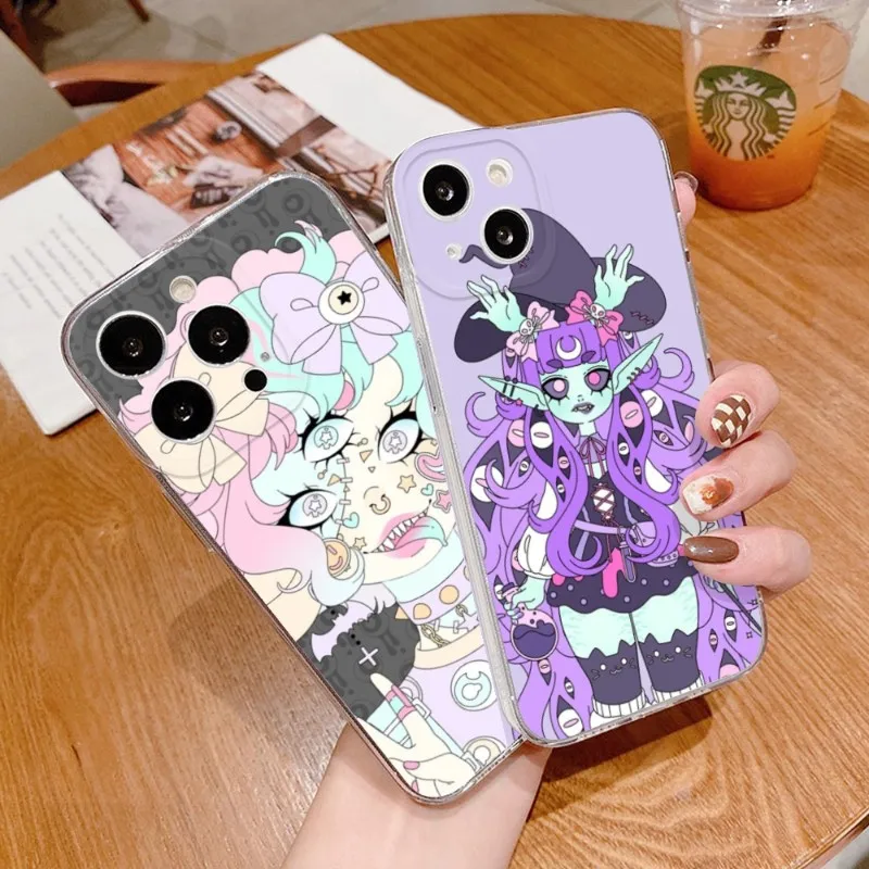 Monster Girl Maker Phone Case FOR IPhone 15 14 12 11 Pro 15 Plus 13 Pro MAX XR Xs MINI Transparent Covers