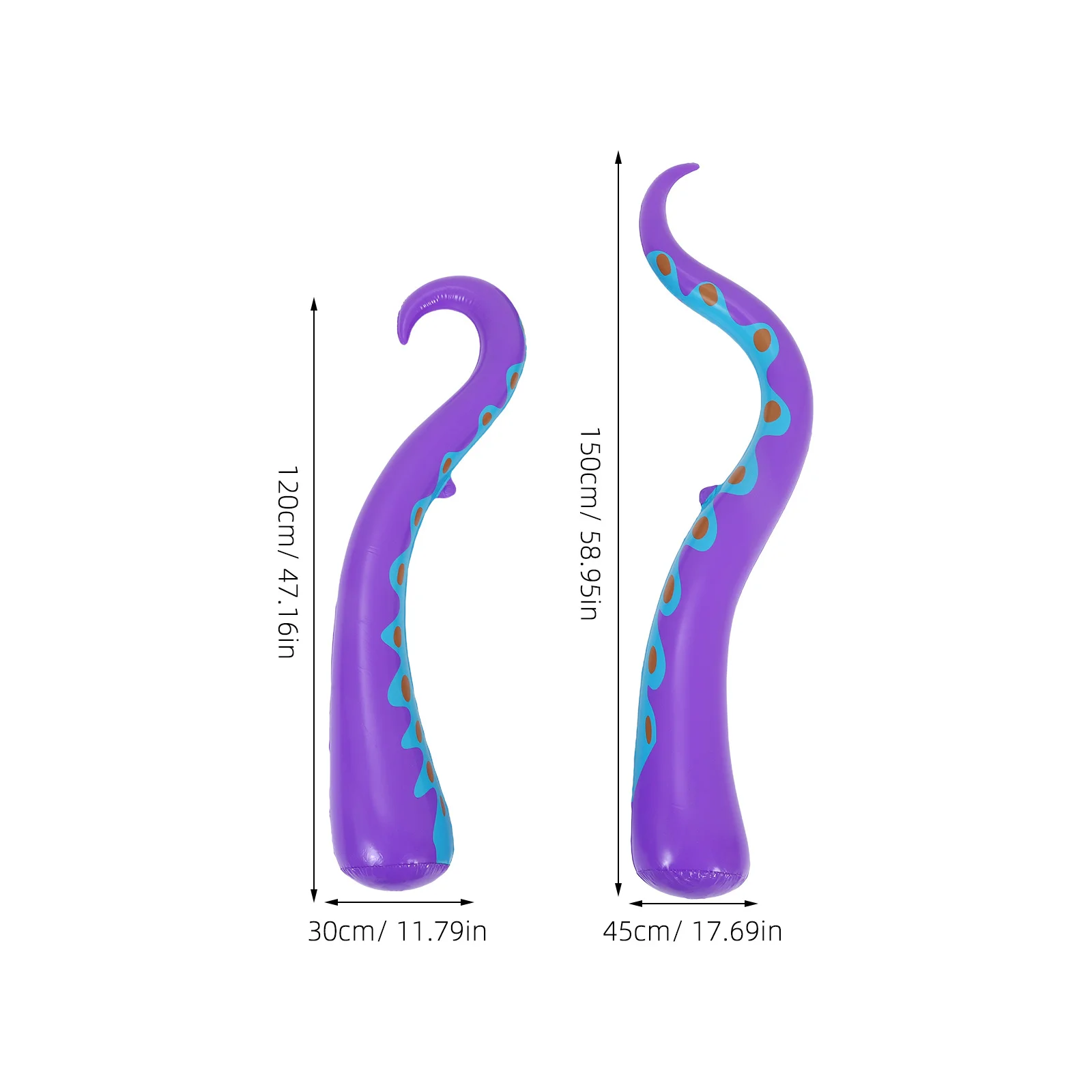 4 قطعة مخالب الأخطبوط القابلة للنفخ لوازم حفلات الهالوين تفجير نافذة الزينة قابلة لإعادة الاستخدام المحيط موضوع نافذة الزينة #4