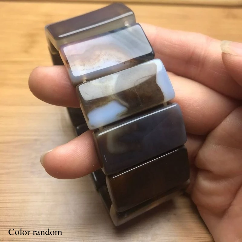 

Простой универсальный браслет из натурального агата, модные универсальные украшения