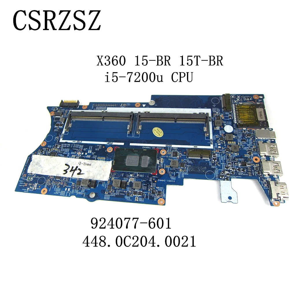 

Mainboard For HP X360 15-BP 15T-BR with i5-7200u Laptop motherboard 924077-601 448.0C204.0021 Fully Tested