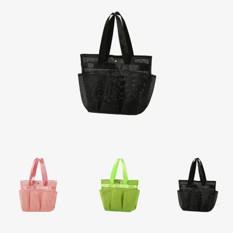 Hanging Mesh Shower Caddy Bag - Quick-Dry Toiletry Organizer For Dorms And Camping