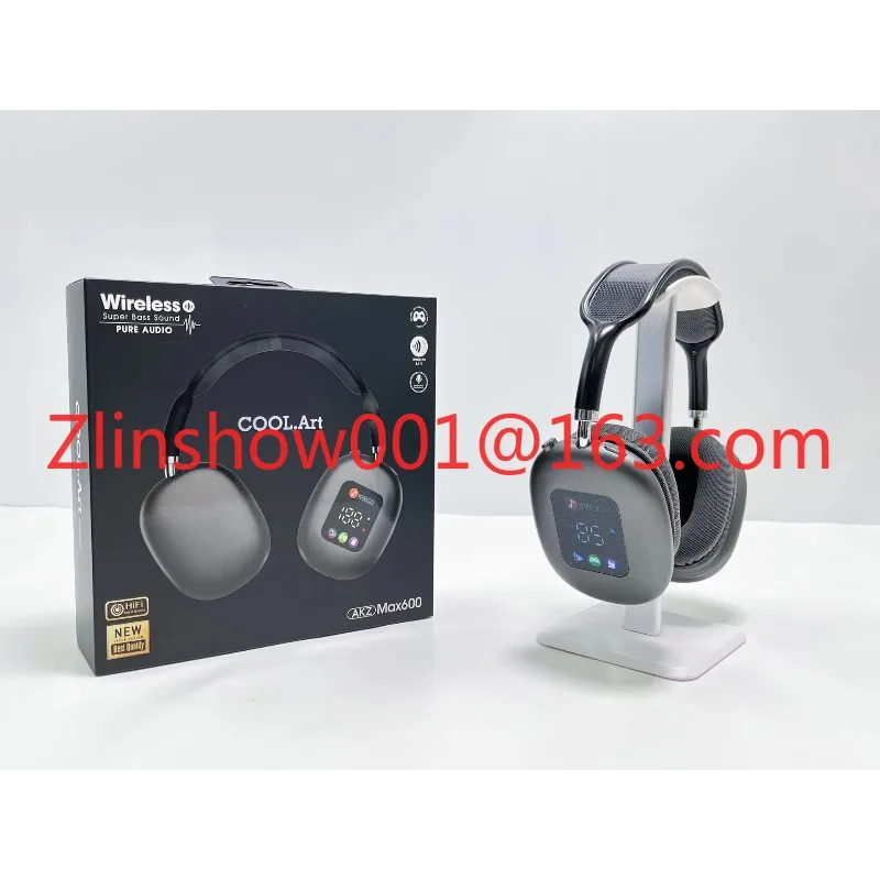 

Max600 Беспроводная гарнитура-вкладыш RGB с цифровым дисплеем и устройством чтения карт Наушники Dynamic ANC LED IPX-5 Водонепроницаемые