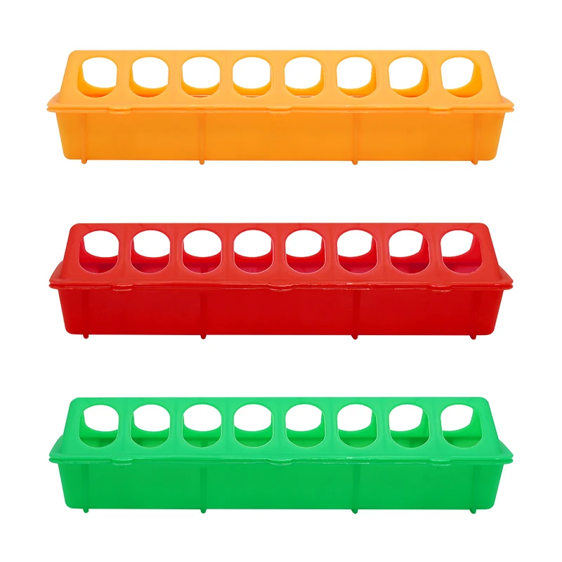 30cm Chick Bird Feeder Trough Pigeon Feeding Ground Pheasant feeding bucket Chick Plastic Flip-Top Chicken farming tool