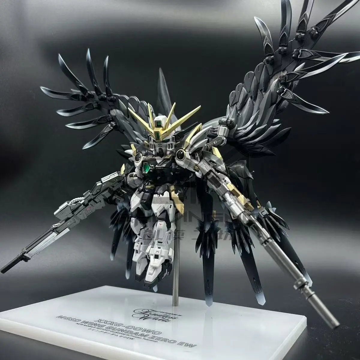 塗装済み GL MGSD ブラック スワン ウィング ゼロ Xxxg00ysw 組み立てモデルキット ウィング ゼロ EW XXXG-00W0 アクションフィギュア プラスチックモデル