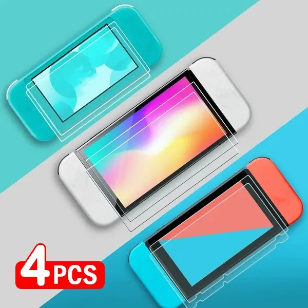 4-1Pcs Screen Protector Glass for Nintendo Switch NS 9H Hardness Tempered Glass For Nintendo Switch Lite/Switch OLED Accessories