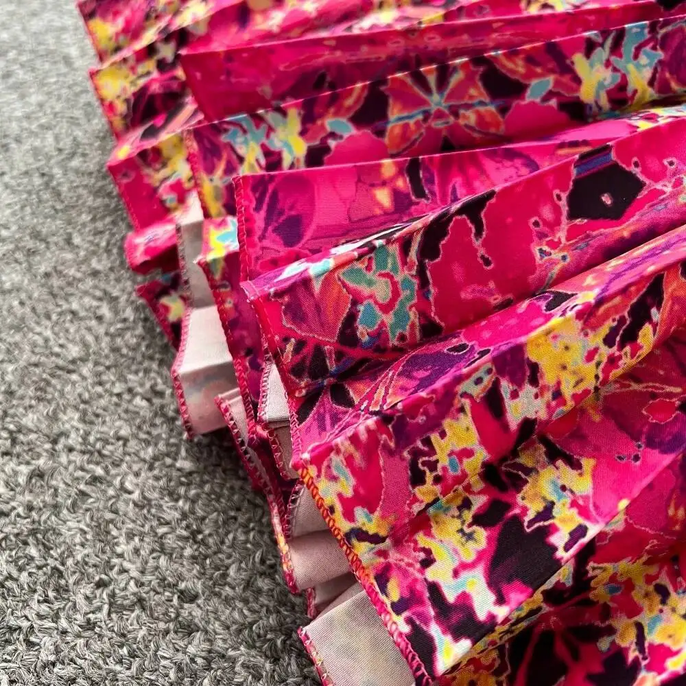 ヴィンテージ風エレガントプリーツ透かしプリントOネックランタン袖Aラインワンピース 春秋ファッション レディースドレス