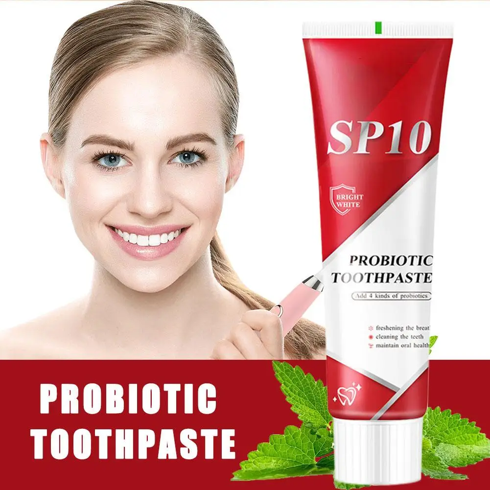 SP-10 Probiotic Toothpaste Whiten Tooth Remove Plaque Product Fresh Oral Whitener Hygiene Clean Care Breath Teeth Teeth Sta V5Z0