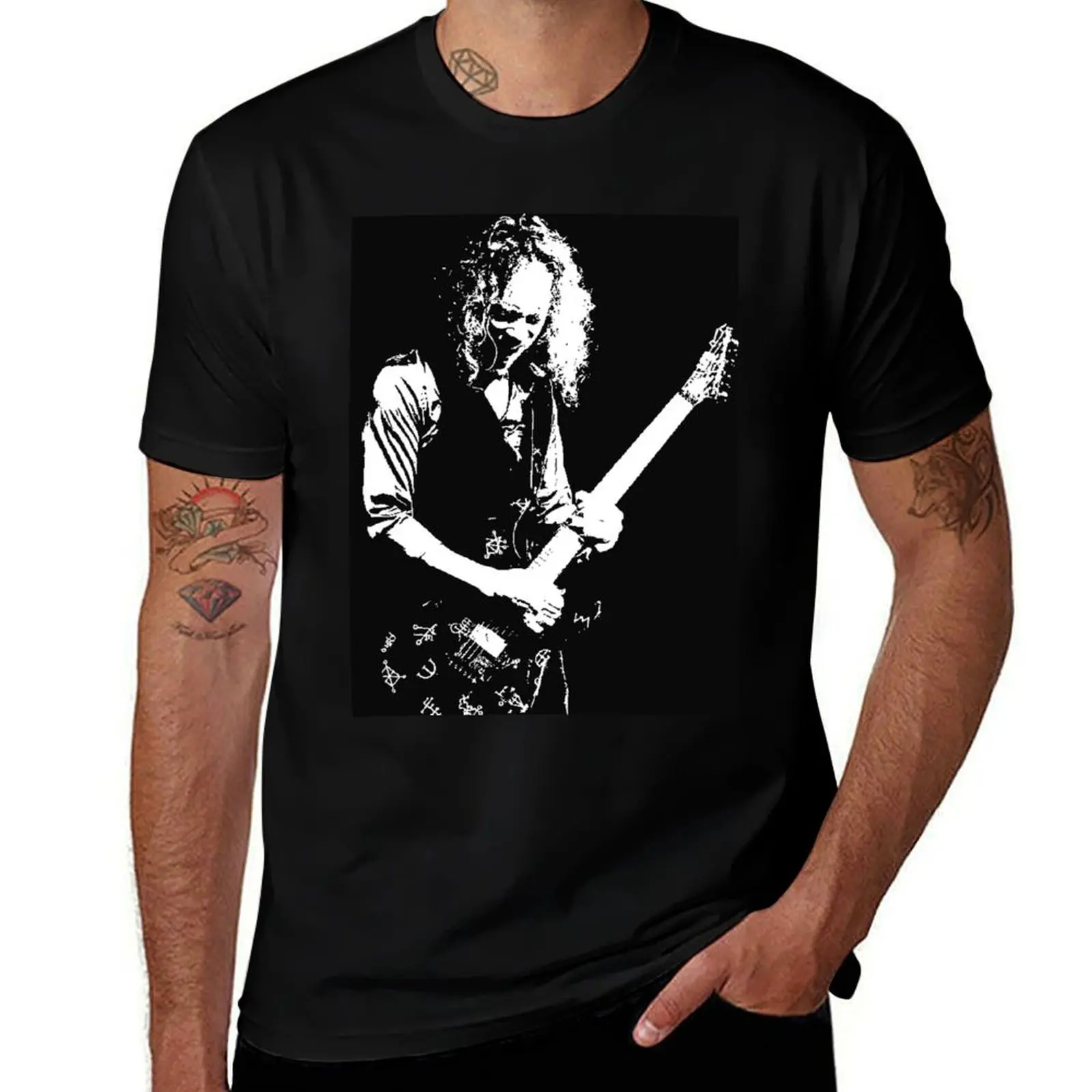 Футболка Shadow Kirk Hammett с летним принтом и короткими рукавами