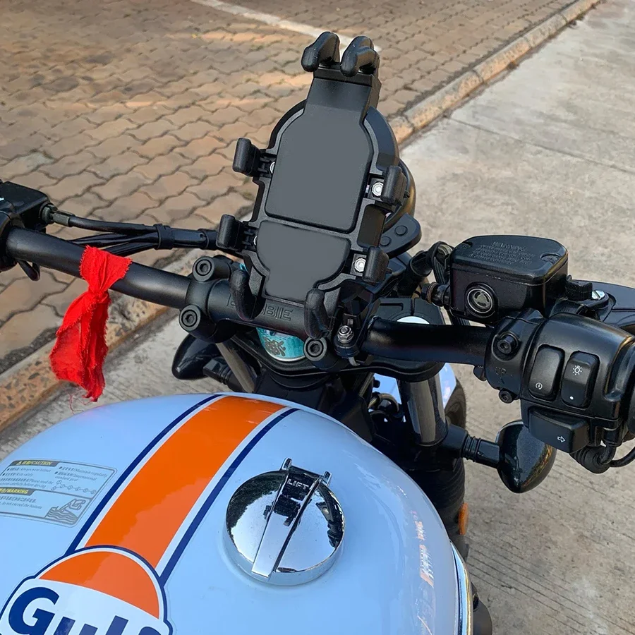 

Universal Durable Shock Absorbing 360 Degrees Rotatable Bike Motorcycle E-Scooter Phone Bracket Mount Holder