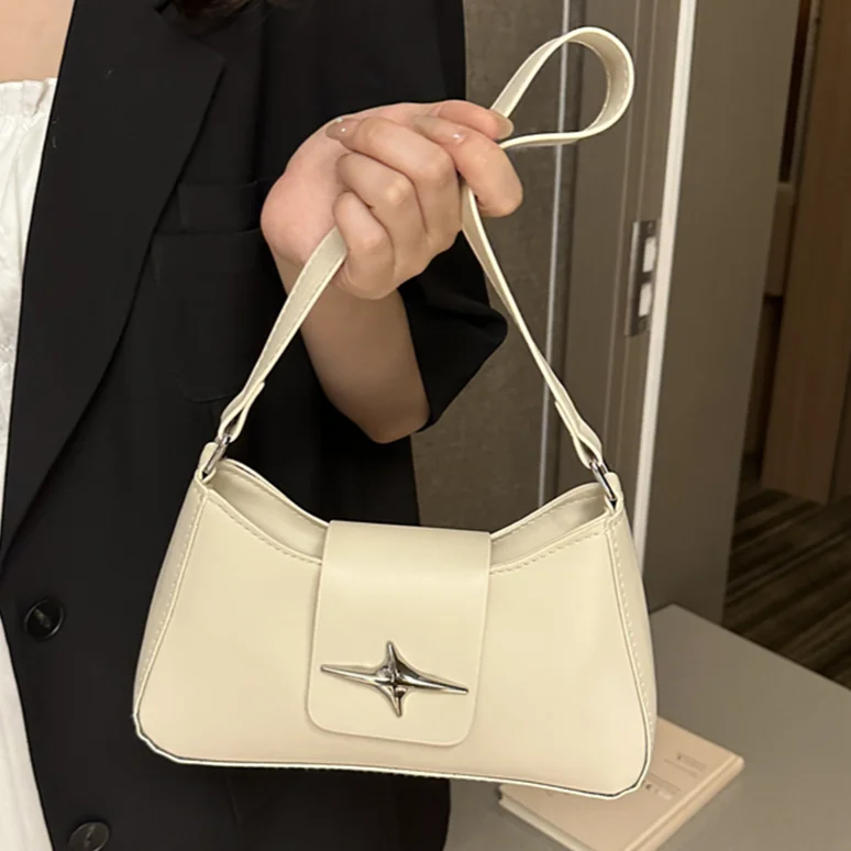 Damska torba na ramię w stylu retro z zamkiem błyskawicznym Luksusowa torebka damska PU Leather Sequin Y2K Messenger Purse Girls Fashion Leisure