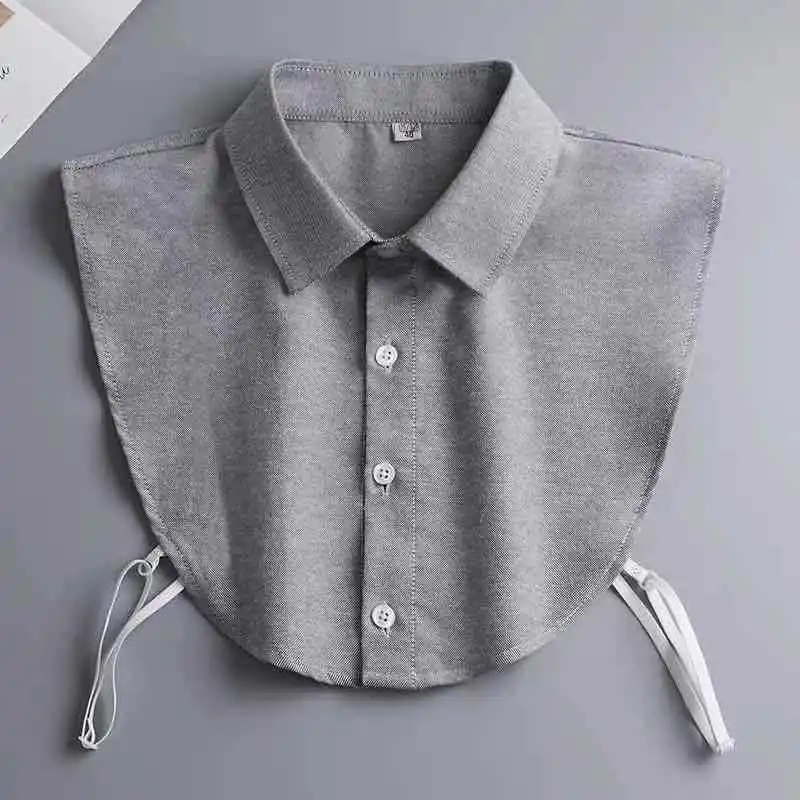 Cuello de camisa falso de negocios desmontable para hombres y mujeres, blusa de cuello falso de moda, solapa, Top, accesorios de ropa para hombres y mujeres