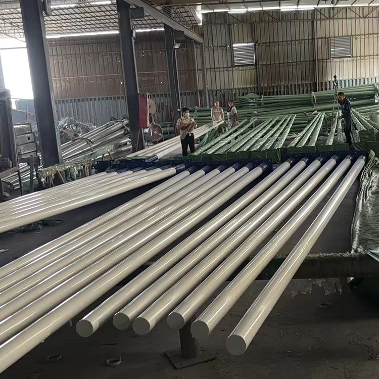 Gaocheng Hot Dip Galvanized Q235 Steel 4m 5m 6m 7m Single Arm Street Light Pole