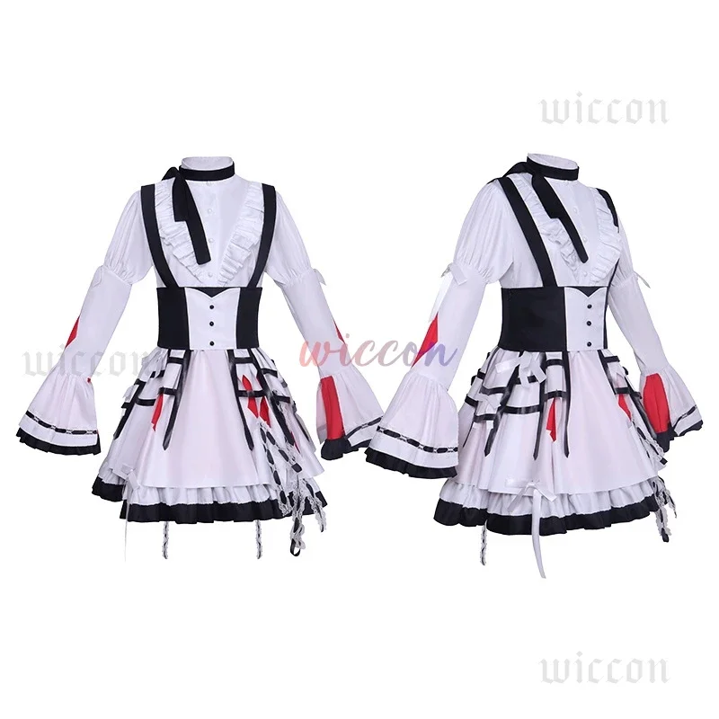 FC6Project Sekai Mzk5 Akiyama Mizuki Cosplay Costume PJSK Lovely Lolita Party Dress Uniform Halloween Outfit Suit for Woman@FC8！