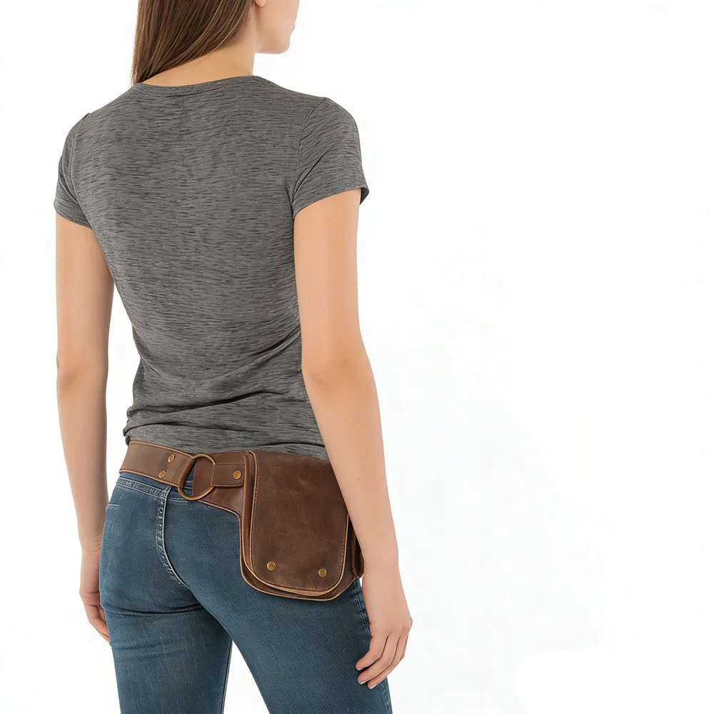 

Leg Bag Thigh Bag For Women Fanny Pack Medieval PU Leather Hip Waist Belt Travel Outdoors Waist Bag Fanny Pack Belt Bags