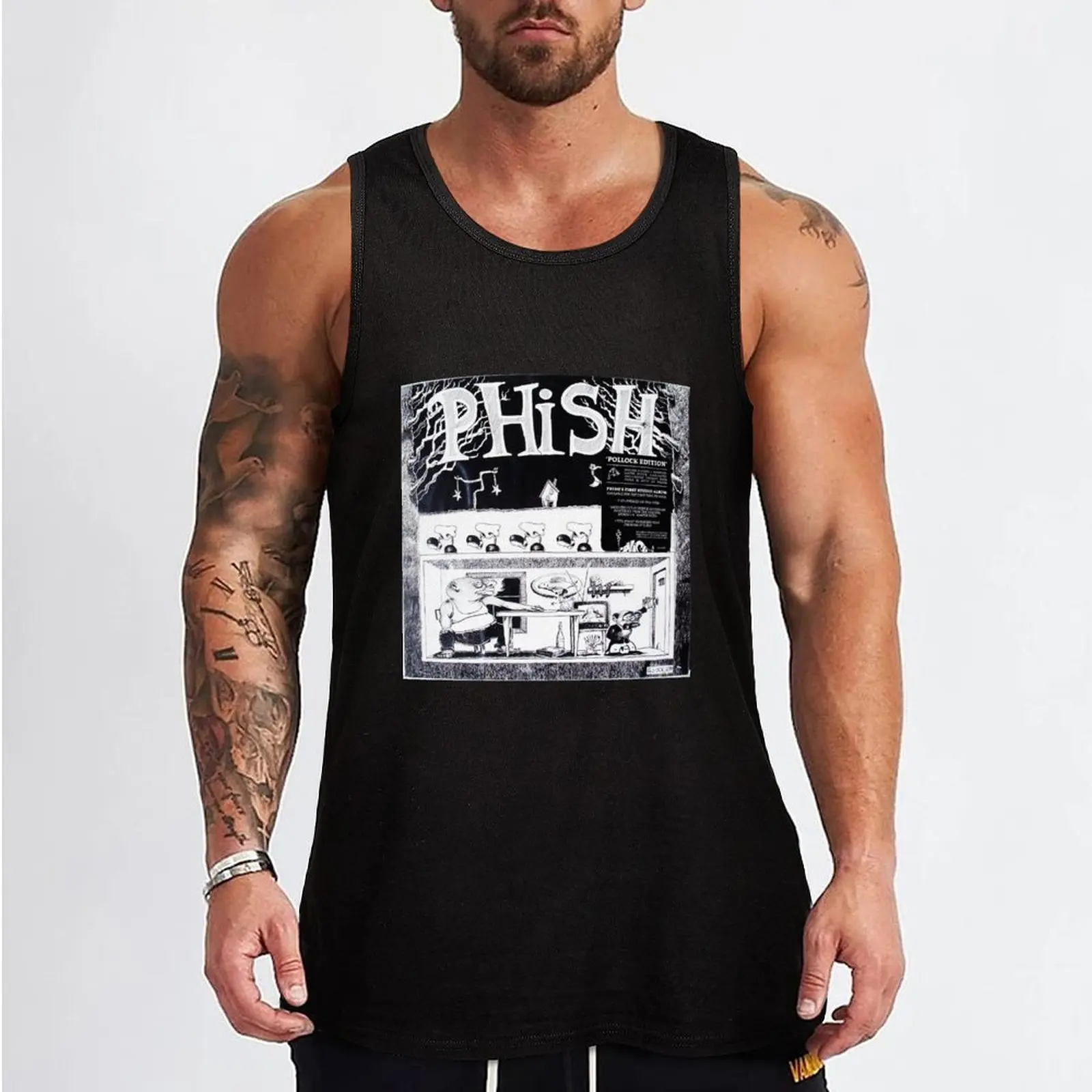 Junta Phish Tank Top fashion 2024 man gym top