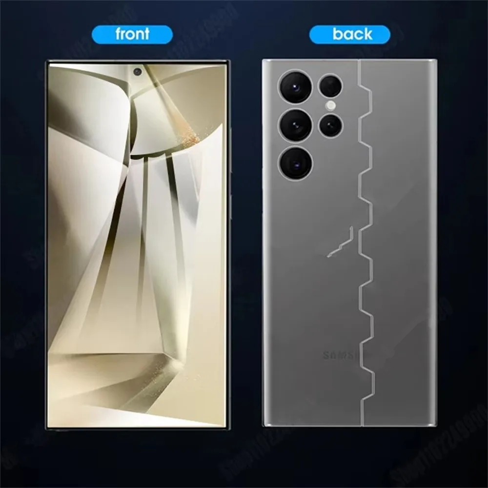 6In1 Butterfly Hydrogel Film For Samsung Galaxy S24 S25 S23 S22 S21 S20 FE S10 Plus Note 20 Ultra Camera Screen Protector Film