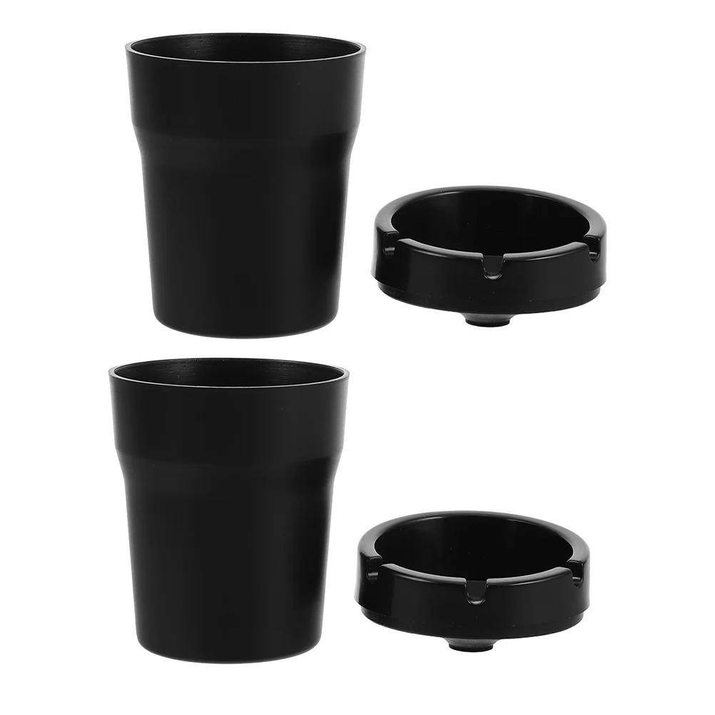 

2 Pcs Car Ashtray for Women Holder Ashtrays Cars with Lid Automotive Cigar Trucks