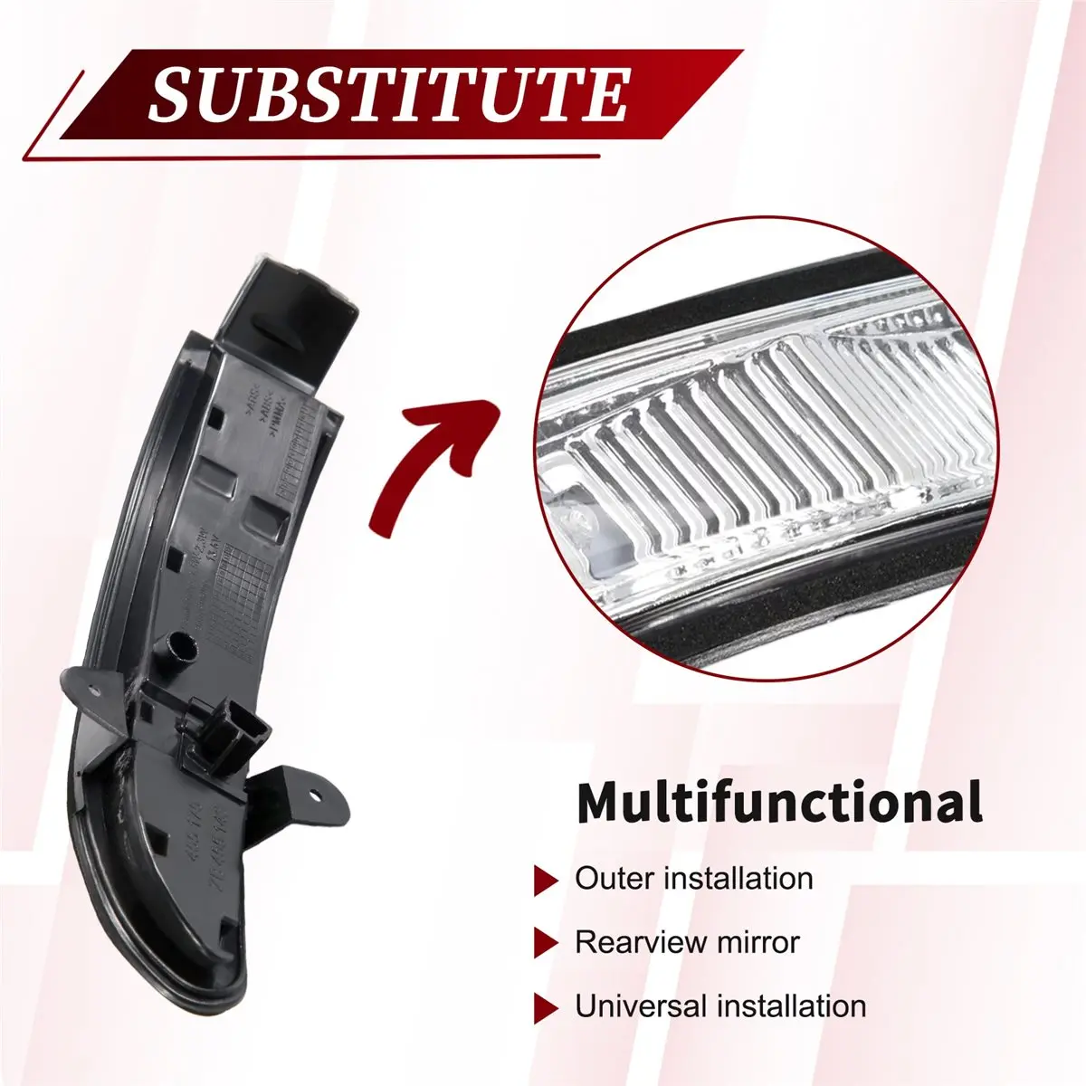 #15J (Transparent)Car Right Door Mirror Turn Signal Light for Mercedes W211 W221 07-11,Automotive Parts & Accessories