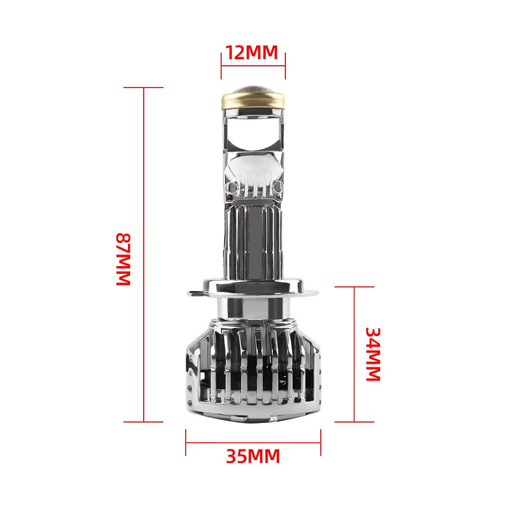 30000LM H7 Mini Projector Headlight Lens H8 H9 H11 9005 HB3 9006 HB4 LED Car Lamp Automobles Bulb 120W Canbus 6000K Turbo Fan