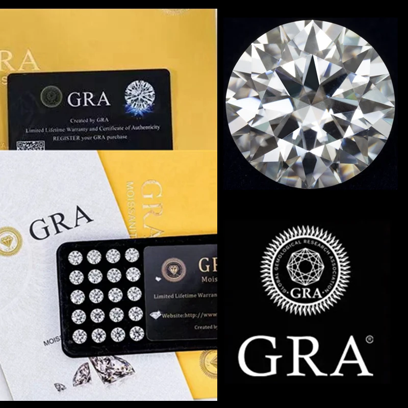 

Wholesale AAAAA+ Loose Moissanites Stones D Color VVS1 Gemstone Lab Grown Moissanite Diamonds