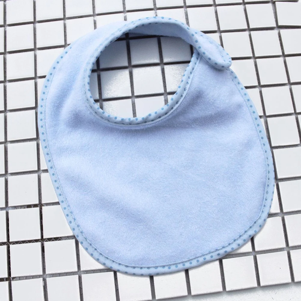 

7 Pcs Baby Towels for Newborn Bib Printing Cotton Handkerchief Set Infant Washing Pinniy Blue