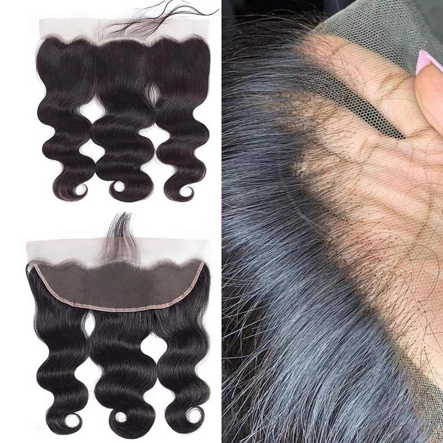 Body Wave Human Hair Closure 2x6 Lace Closure Quick Weave Top Lace Closure 100% Human Hair 4x4 5x5 Closure  13x4 Lace Frontal image 5