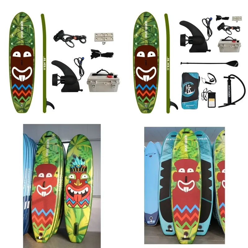 11' OEM Jet Surf Electric sup Board Water Sports Surfing Inflatable Stand up Paddle padel Board Electric Fin Electric