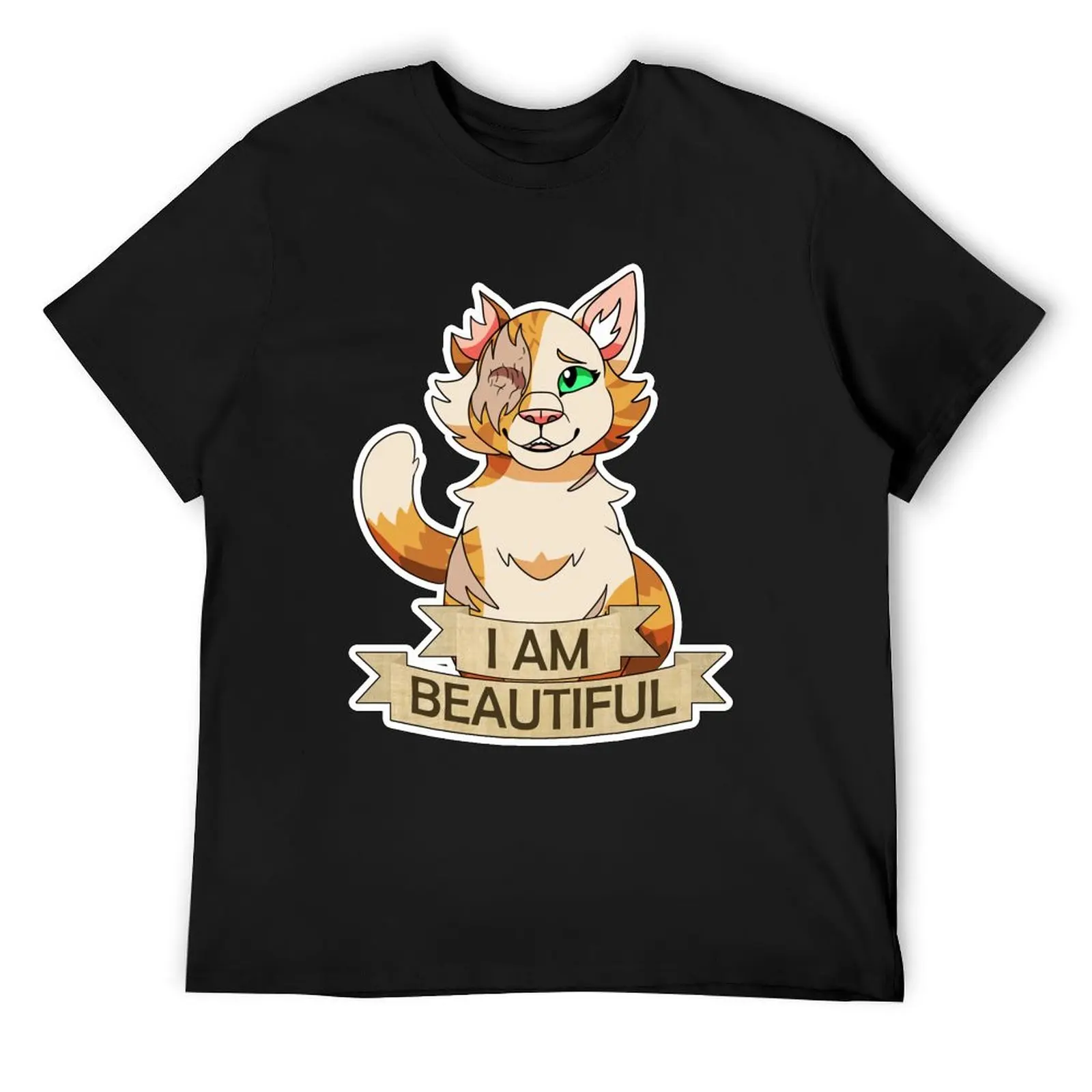 Warrior Cats: I am Beautiful - Brightheart T-Shirt summer tops funny meme t-shirts sublime mens workout shirts