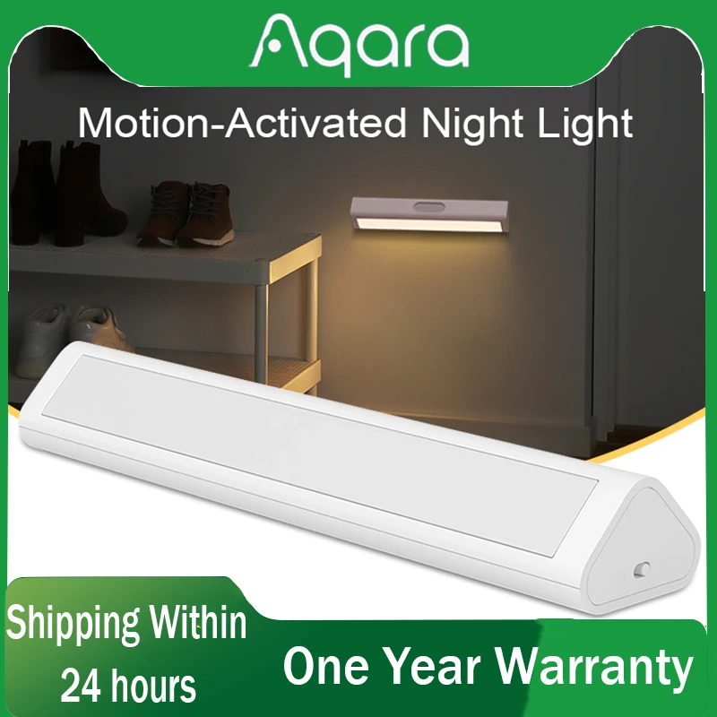 

Aqara LED intelligent Motion Sensor Night light Night Lamp for Bedroom Corridor Cabinet Wardrobe Kitchen Staircase Lighting