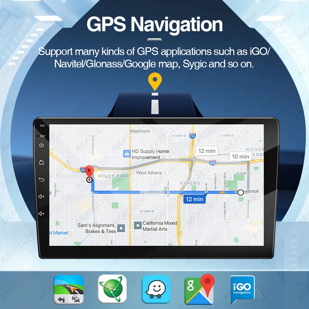 9Inch Android13.0 Car Radio for MAZDA2 Mazda2 2007 - 2014 Multimedia Player CarPlay Android Auto GPS Navigation Bluetooth WIFI