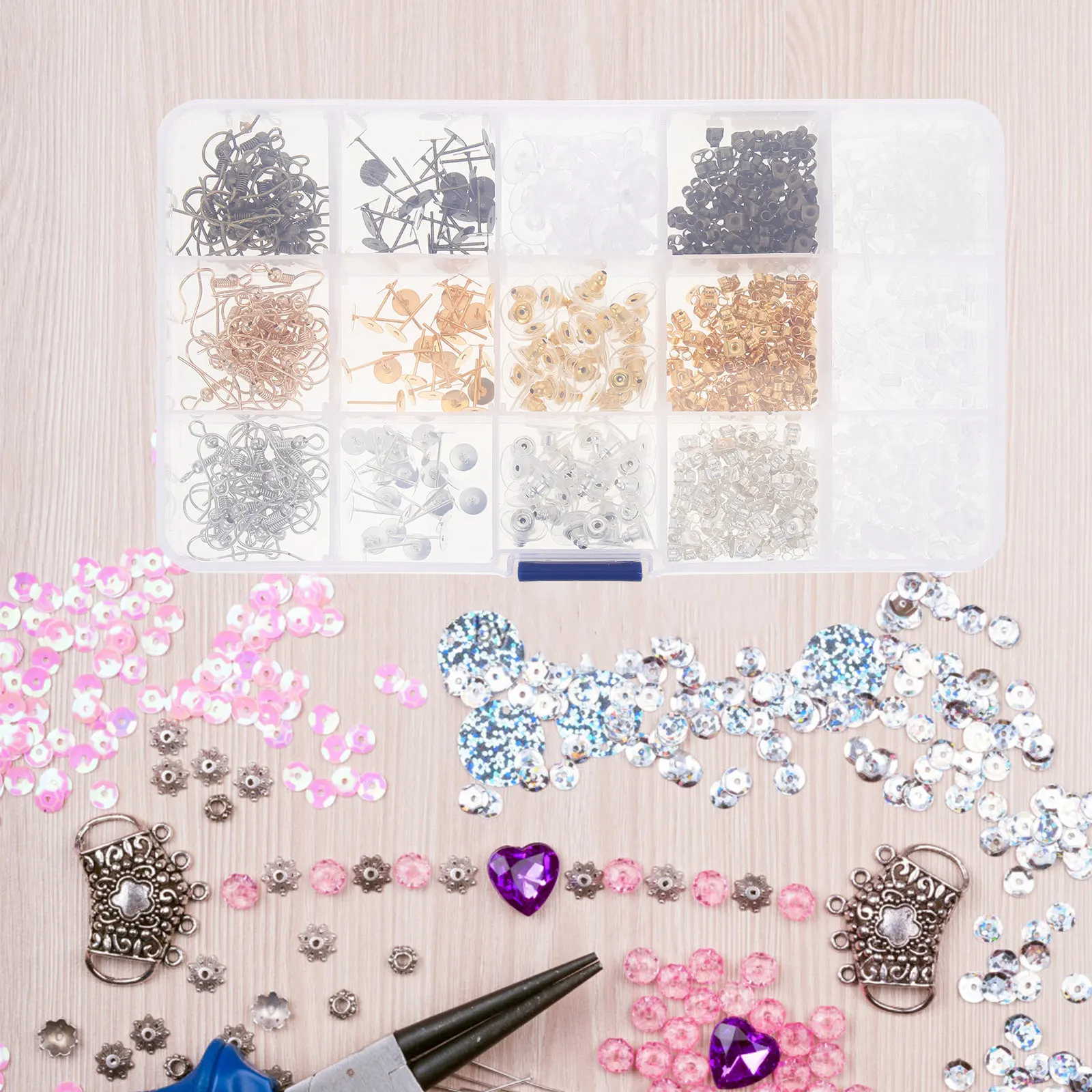 

Набор аксессуаров для сережек, премиум-класса, материалы для самостоятельного изготовления сережек, подвески-крючки для рукоделия, подарки для творчества.