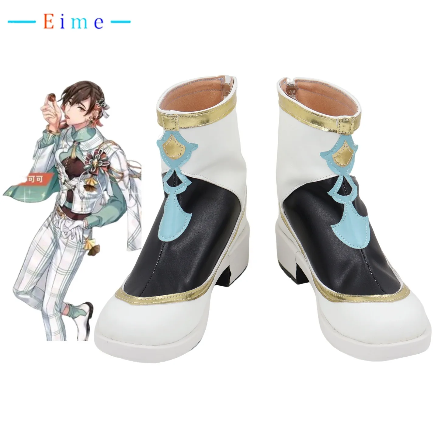 

Game Nu Carnival Yakumo Cosplay Shoes Halloween Carnival Boots Anime Accessories Cosplay Prop PU Leather Shoes Custom Made